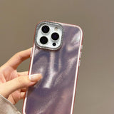 3 in 1 Diamond Lens Frame Quicksand Pattern Phone Case, For iPhone 13, For iPhone 12, For iPhone 12 Pro Max, For iPhone 12 Pro, For iPhone 11 Pro Max, For iPhone 11