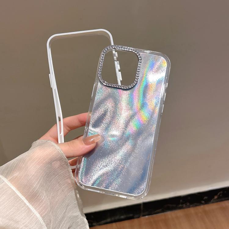 3 in 1 Diamond Lens Frame Quicksand Pattern Phone Case, For iPhone 13, For iPhone 12, For iPhone 12 Pro Max, For iPhone 12 Pro, For iPhone 11 Pro Max, For iPhone 11
