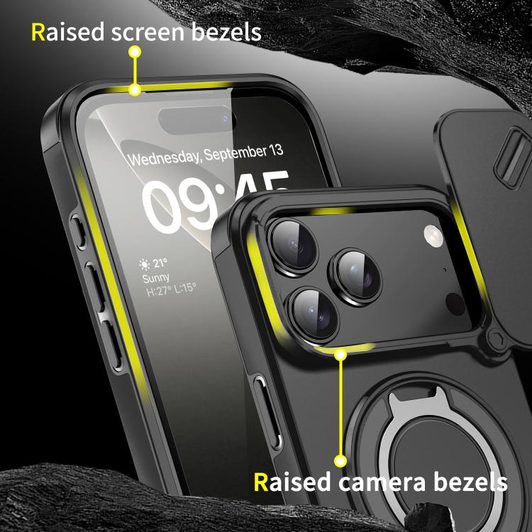 Sliding Camshield Ring Holder Phone Case, For iPhone 17 Pro Max, For iPhone 17 Pro, For iPhone 17, For iPhone Air