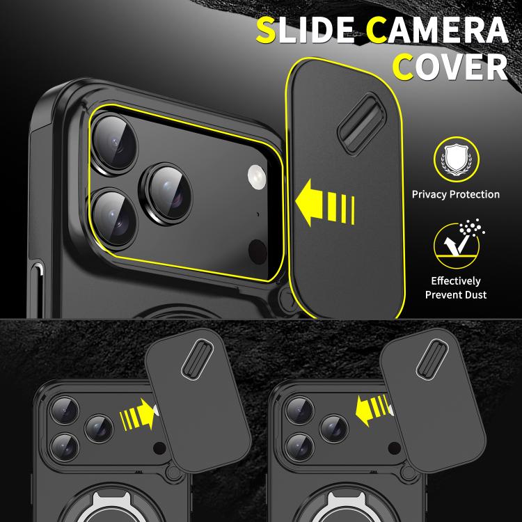 Sliding Camshield Ring Holder Phone Case, For iPhone 17 Pro Max, For iPhone 17 Pro, For iPhone 17, For iPhone Air