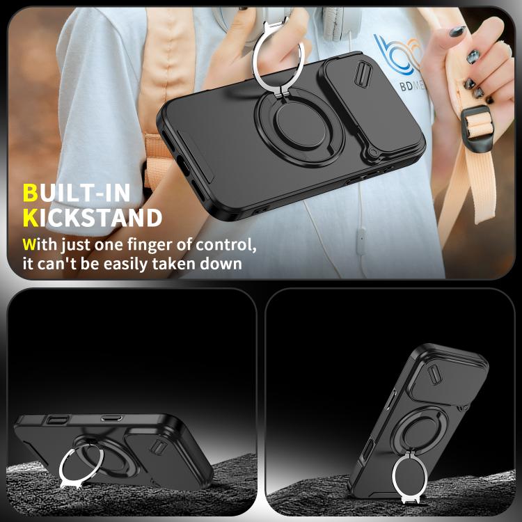 Sliding Camshield Ring Holder Phone Case, For iPhone 17 Pro Max, For iPhone 17 Pro, For iPhone 17, For iPhone Air