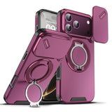 Sliding Camshield Ring Holder Phone Case, For iPhone 18, For iPhone 18 Pro, For iPhone 18 Pro Max, For iPhone 17 Pro Max, For iPhone 17 Pro, For iPhone 17