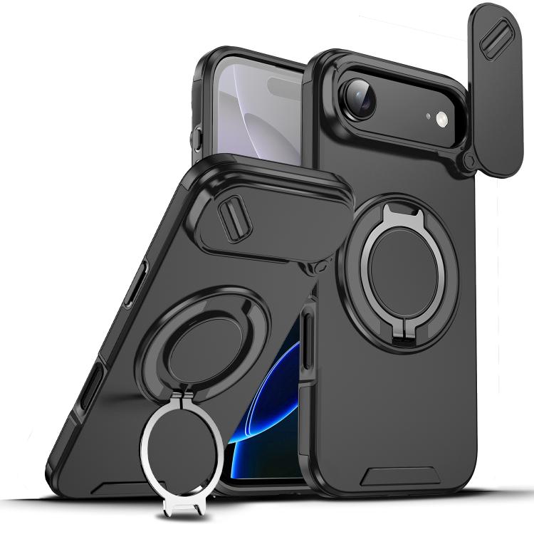 Sliding Camshield Ring Holder Phone Case, For iPhone 17 Pro Max, For iPhone 17 Pro, For iPhone 17, For iPhone Air