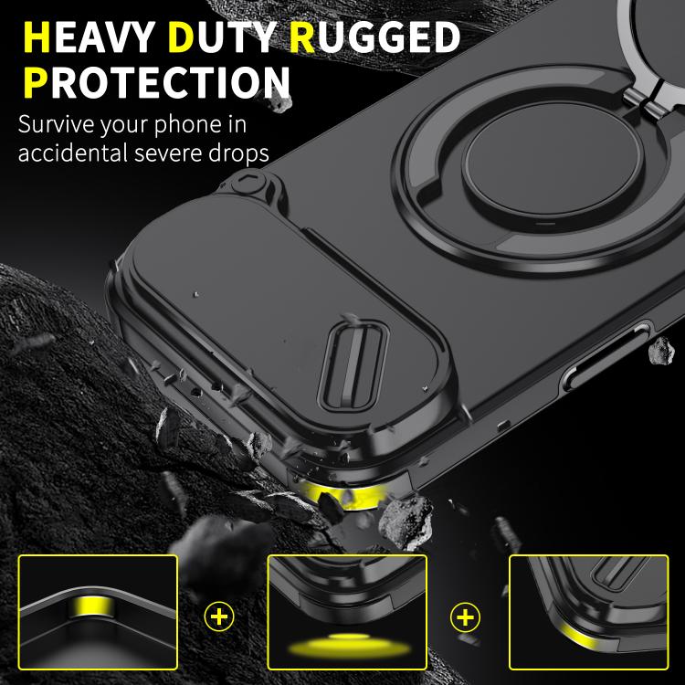 Sliding Camshield Ring Holder Phone Case, For iPhone Air