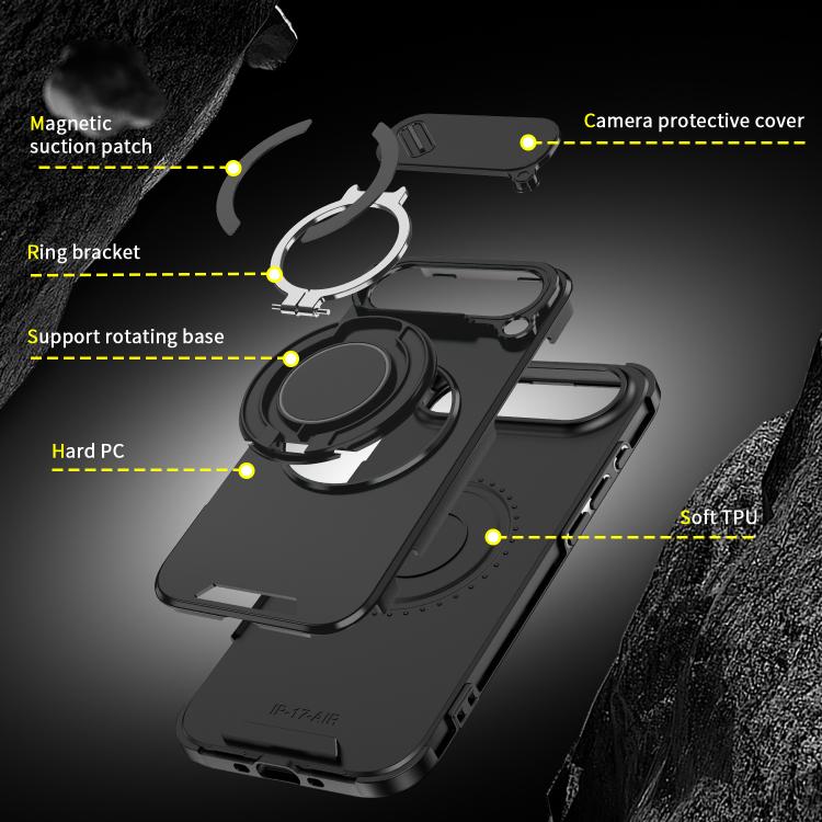 Sliding Camshield Ring Holder Phone Case, For iPhone Air