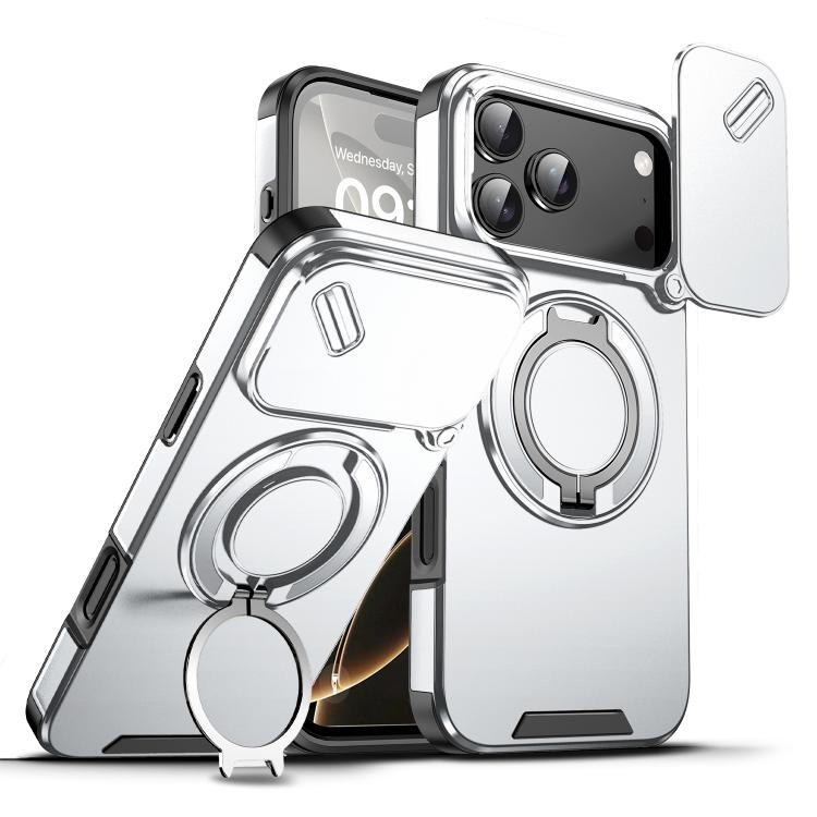 Sliding Camshield Ring Holder Phone Case, For iPhone 18, For iPhone 18 Pro, For iPhone 18 Pro Max, For iPhone 17 Pro Max, For iPhone 17 Pro, For iPhone 17