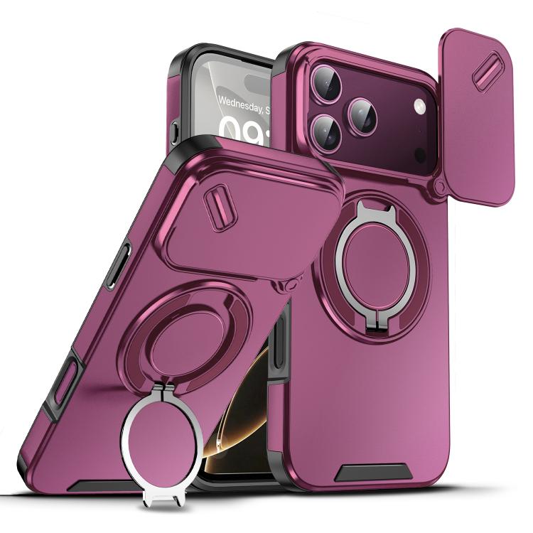 Sliding Camshield Ring Holder Phone Case, For iPhone 18, For iPhone 18 Pro, For iPhone 18 Pro Max, For iPhone 17 Pro Max, For iPhone 17 Pro, For iPhone 17