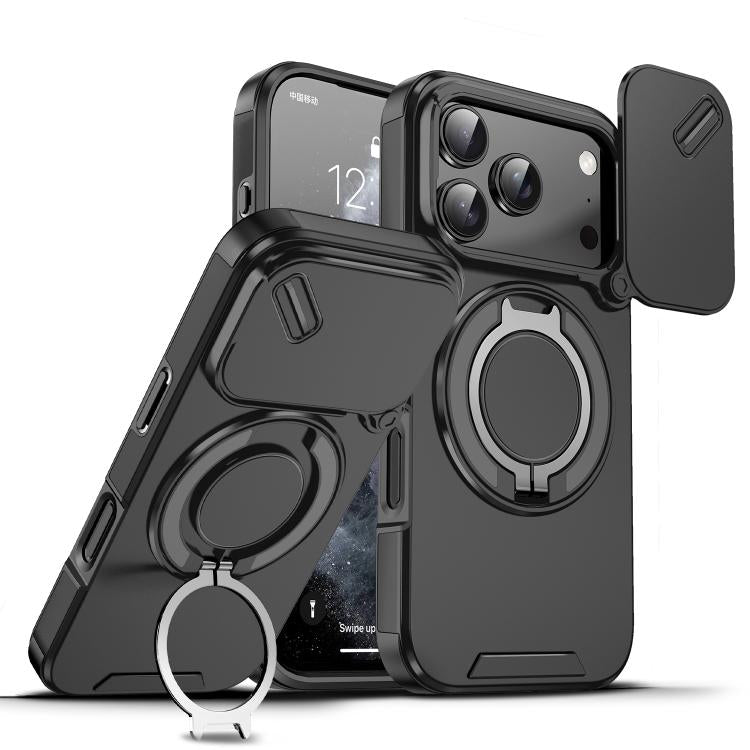 Sliding Camshield Ring Holder Phone Case, For iPhone 18, For iPhone 18 Pro, For iPhone 18 Pro Max, For iPhone 17 Pro Max, For iPhone 17 Pro, For iPhone 17