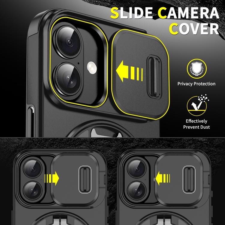 Sliding Camshield Ring Holder Phone Case, For iPhone 18, For iPhone 18 Pro, For iPhone 18 Pro Max, For iPhone 17 Pro Max, For iPhone 17 Pro, For iPhone 17