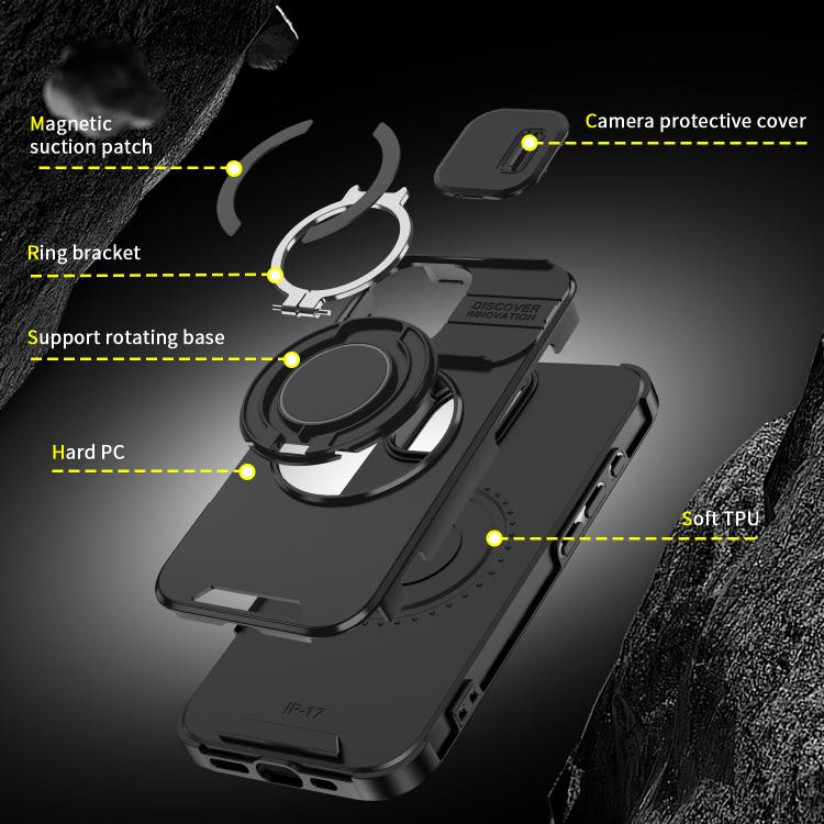 Sliding Camshield Ring Holder Phone Case, For iPhone 18, For iPhone 18 Pro, For iPhone 18 Pro Max, For iPhone 17 Pro Max, For iPhone 17 Pro, For iPhone 17