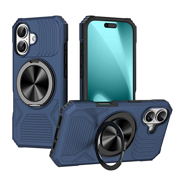 Alloy Rotating Holder MagSafe Shockproof Phone Case, For iPhone 17 Pro Max, For iPhone 17 Pro, For iPhone 17, For iPhone Air