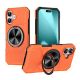 Alloy Rotating Holder MagSafe Shockproof Phone Case, For iPhone 17 Pro Max, For iPhone 17 Pro, For iPhone 17, For iPhone Air