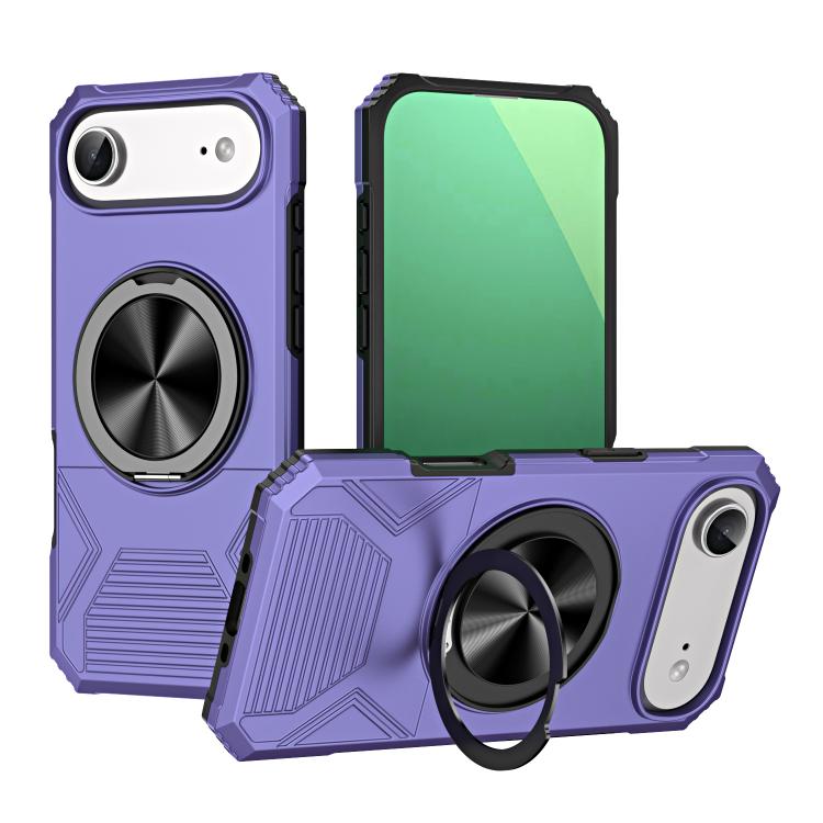 Alloy Rotating Holder MagSafe Shockproof Phone Case, For iPhone 17 Pro Max, For iPhone 17 Pro, For iPhone 17, For iPhone Air