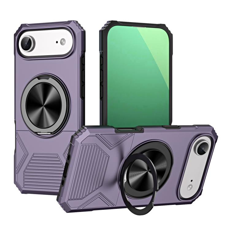 Alloy Rotating Holder MagSafe Shockproof Phone Case, For iPhone 17 Pro Max, For iPhone 17 Pro, For iPhone 17, For iPhone Air