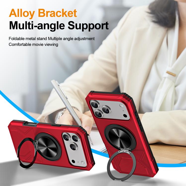 Alloy Rotating Holder MagSafe Shockproof Phone Case, For iPhone 18 Pro / 17 Pro, For iPhone 18 Pro Max/17 Pro Max, For iPhone 17, For iPhone Air
