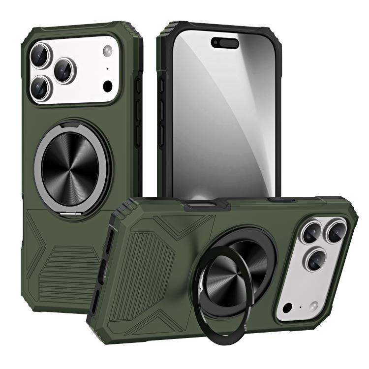 Alloy Rotating Holder MagSafe Shockproof Phone Case, For iPhone 18 Pro / 17 Pro, For iPhone 18 Pro Max/17 Pro Max, For iPhone 17, For iPhone Air