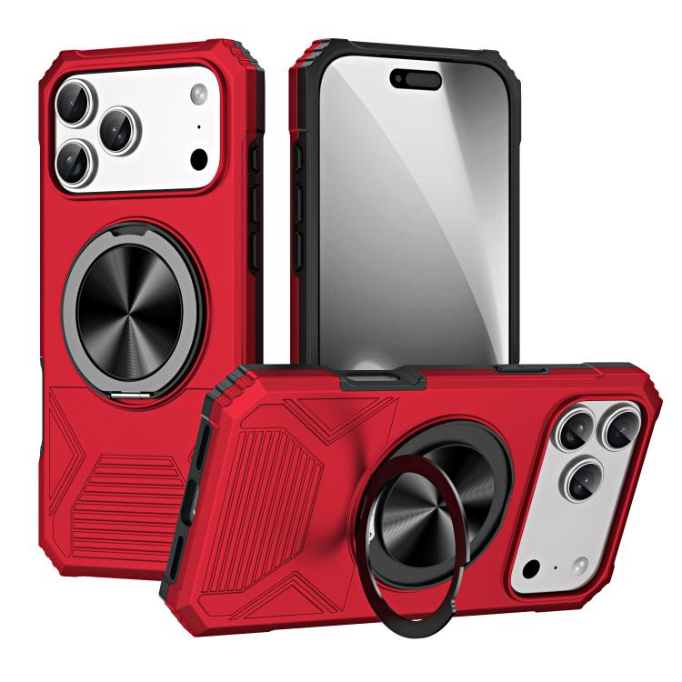 Alloy Rotating Holder MagSafe Shockproof Phone Case, For iPhone 18 Pro / 17 Pro, For iPhone 18 Pro Max/17 Pro Max, For iPhone 17, For iPhone Air
