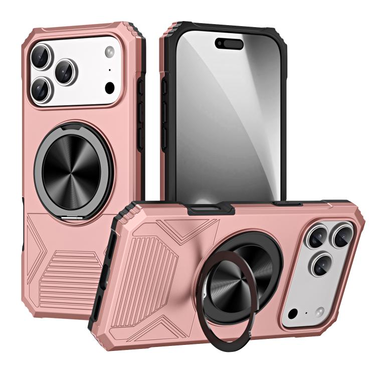 Alloy Rotating Holder MagSafe Shockproof Phone Case, For iPhone 18 Pro / 17 Pro, For iPhone 18 Pro Max/17 Pro Max, For iPhone 17, For iPhone Air