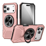 Alloy Rotating Holder MagSafe Shockproof Phone Case, For iPhone 18 Pro / 17 Pro, For iPhone 18 Pro Max/17 Pro Max, For iPhone 17, For iPhone Air