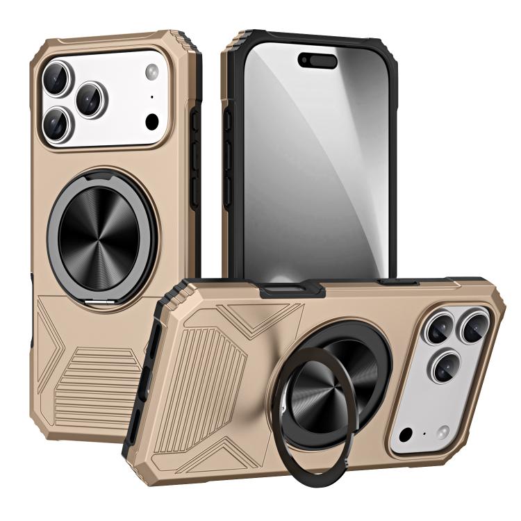 Alloy Rotating Holder MagSafe Shockproof Phone Case, For iPhone 18 Pro / 17 Pro, For iPhone 18 Pro Max/17 Pro Max, For iPhone 17, For iPhone Air