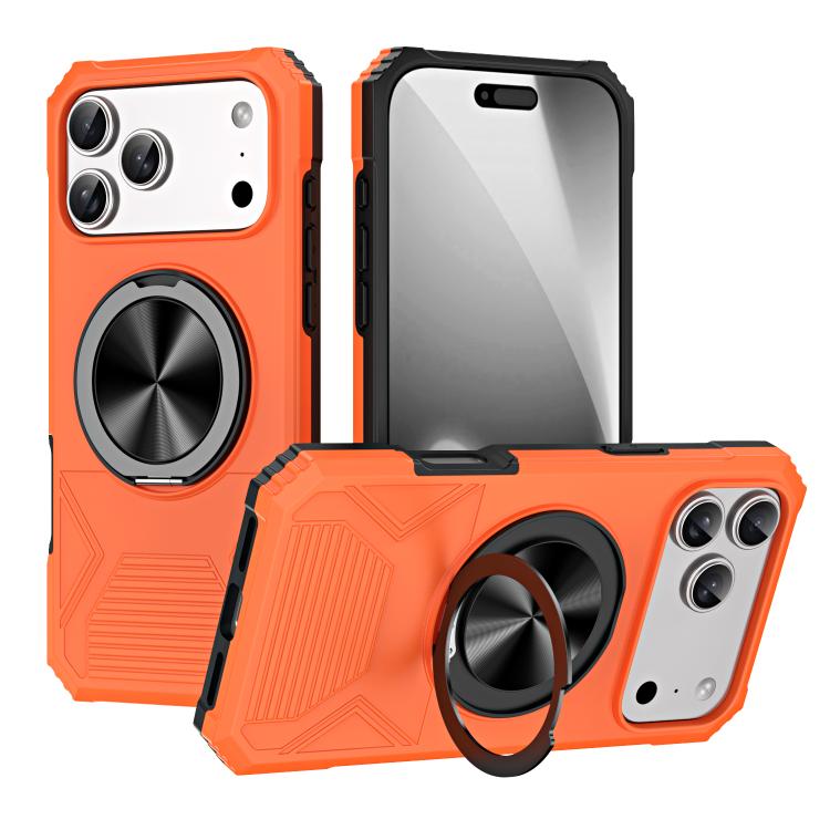 Alloy Rotating Holder MagSafe Shockproof Phone Case, For iPhone 18 Pro / 17 Pro, For iPhone 18 Pro Max/17 Pro Max, For iPhone 17, For iPhone Air