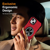 Alloy Rotating Holder MagSafe Shockproof Phone Case, For iPhone 14 Plus, For iPhone 13 Pro