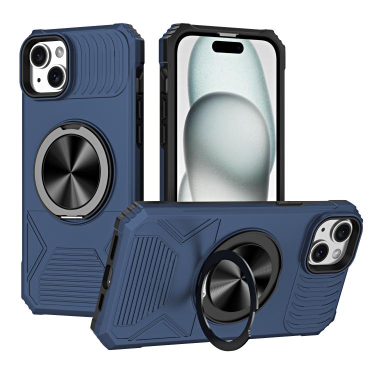 Alloy Rotating Holder MagSafe Shockproof Phone Case, For iPhone 14 Plus, For iPhone 13 Pro