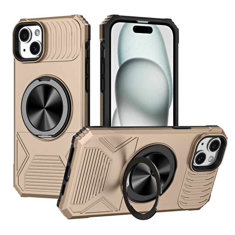 Alloy Rotating Holder MagSafe Shockproof Phone Case, For iPhone 14 Plus, For iPhone 13 Pro