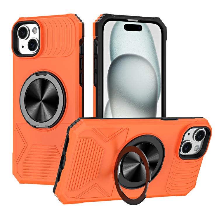 Alloy Rotating Holder MagSafe Shockproof Phone Case, For iPhone 14 Plus, For iPhone 13 Pro