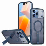 kalebol Honeycomb Cooling MagSafe Holder Phone Case, For iPhone 18 Pro, For iPhone 18 Pro Max, For iPhone 17e / 16e, For iPhone 17 Pro Max, For iPhone 17 Pro, For iPhone 17, For iPhone Air, For iPhone 16 Pro Max