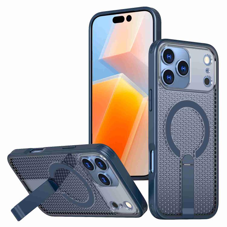 kalebol Honeycomb Cooling MagSafe Holder Phone Case, For iPhone 18 Pro, For iPhone 18 Pro Max, For iPhone 17e / 16e, For iPhone 17 Pro Max, For iPhone 17 Pro, For iPhone 17, For iPhone Air, For iPhone 16 Pro Max
