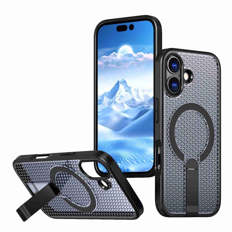 kalebol Honeycomb Cooling MagSafe Holder Phone Case, For iPhone 17e / 16e, For iPhone 17 Pro Max, For iPhone 17 Pro, For iPhone 17, For iPhone Air, For iPhone 16 Pro Max, For iPhone 16 Pro, For iPhone 16 Plus
