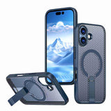 kalebol Honeycomb Cooling MagSafe Holder Phone Case, For iPhone 17e / 16e, For iPhone 17 Pro Max, For iPhone 17 Pro, For iPhone 17, For iPhone Air, For iPhone 16 Pro Max, For iPhone 16 Pro, For iPhone 16 Plus