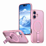 kalebol Honeycomb Cooling MagSafe Holder Phone Case, For iPhone 17e / 16e, For iPhone 17 Pro Max, For iPhone 17 Pro, For iPhone 17, For iPhone Air, For iPhone 16 Pro Max, For iPhone 16 Pro, For iPhone 16 Plus