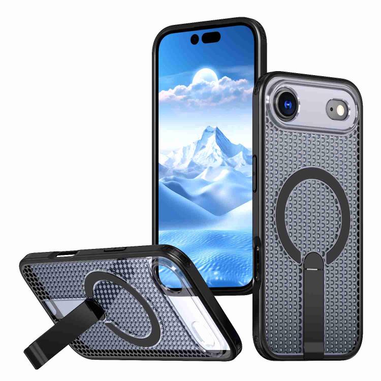 kalebol Honeycomb Cooling MagSafe Holder Phone Case, For iPhone 17e / 16e, For iPhone 17 Pro Max, For iPhone 17 Pro, For iPhone 17, For iPhone Air, For iPhone 16 Pro Max, For iPhone 16 Pro, For iPhone 16 Plus