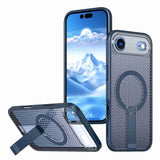 kalebol Honeycomb Cooling MagSafe Holder Phone Case, For iPhone 17e / 16e, For iPhone 17 Pro Max, For iPhone 17 Pro, For iPhone 17, For iPhone Air, For iPhone 16 Pro Max, For iPhone 16 Pro, For iPhone 16 Plus