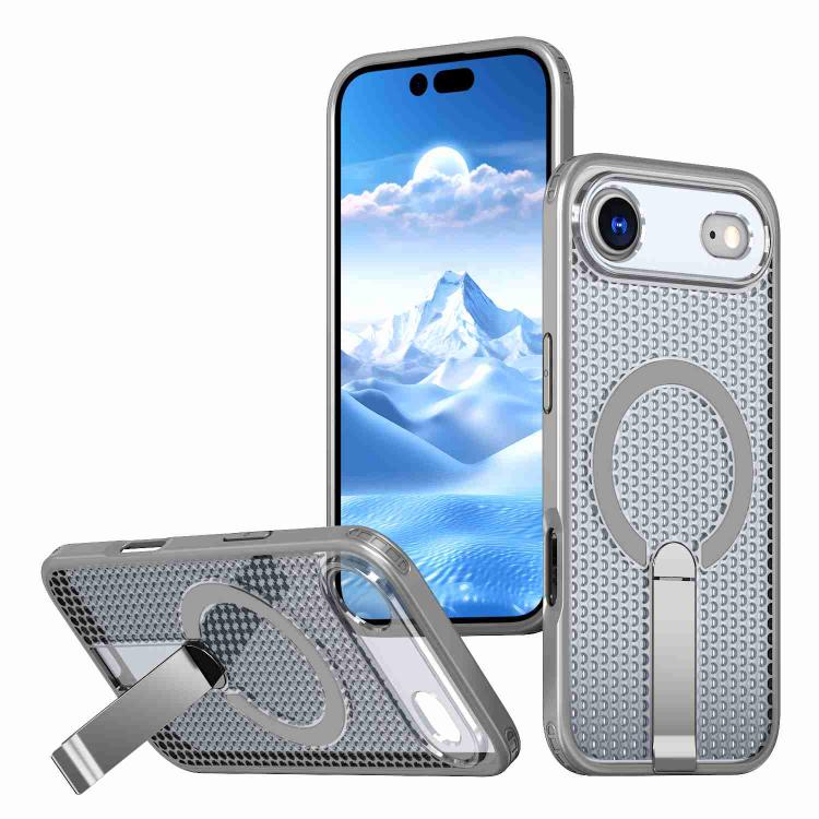 kalebol Honeycomb Cooling MagSafe Holder Phone Case, For iPhone 17e / 16e, For iPhone 17 Pro Max, For iPhone 17 Pro, For iPhone 17, For iPhone Air, For iPhone 16 Pro Max, For iPhone 16 Pro, For iPhone 16 Plus