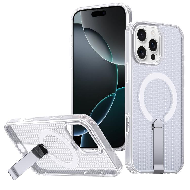 kalebol Honeycomb Cooling MagSafe Holder Phone Case, For iPhone 16 Pro, For iPhone 16 Plus, For iPhone 16, For iPhone 15 Pro Max, For iPhone 15 Pro, For iPhone 15 Plus, For iPhone 15, For iPhone 14 Plus