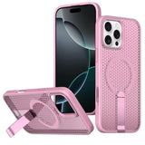 kalebol Honeycomb Cooling MagSafe Holder Phone Case, For iPhone 16 Pro, For iPhone 16 Plus, For iPhone 16, For iPhone 15 Pro Max, For iPhone 15 Pro, For iPhone 15 Plus, For iPhone 15, For iPhone 14 Plus