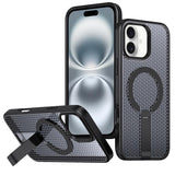kalebol Honeycomb Cooling MagSafe Holder Phone Case, For iPhone 16 Pro, For iPhone 16 Plus, For iPhone 16, For iPhone 15 Pro Max, For iPhone 15 Pro, For iPhone 15 Plus, For iPhone 15, For iPhone 14 Plus