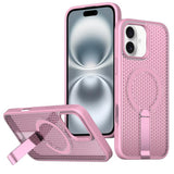 kalebol Honeycomb Cooling MagSafe Holder Phone Case, For iPhone 16 Pro, For iPhone 16 Plus, For iPhone 16, For iPhone 15 Pro Max, For iPhone 15 Pro, For iPhone 15 Plus, For iPhone 15, For iPhone 14 Plus