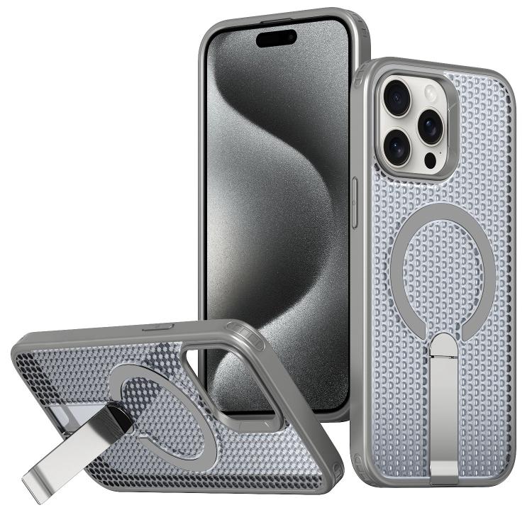kalebol Honeycomb Cooling MagSafe Holder Phone Case, For iPhone 16, For iPhone 15 Pro Max, For iPhone 15 Pro, For iPhone 15 Plus, For iPhone 15, For iPhone 14 Plus, For iPhone 14, For iPhone 14 Pro