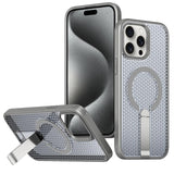 kalebol Honeycomb Cooling MagSafe Holder Phone Case, For iPhone 16, For iPhone 15 Pro Max, For iPhone 15 Pro, For iPhone 15 Plus, For iPhone 15, For iPhone 14 Plus, For iPhone 14, For iPhone 14 Pro