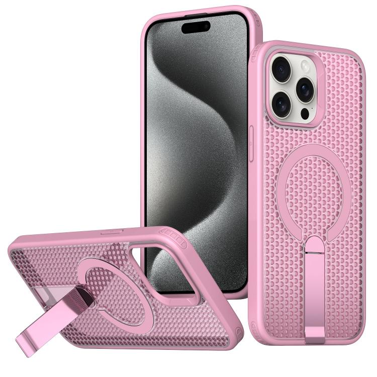 kalebol Honeycomb Cooling MagSafe Holder Phone Case, For iPhone 16, For iPhone 15 Pro Max, For iPhone 15 Pro, For iPhone 15 Plus, For iPhone 15, For iPhone 14 Plus, For iPhone 14, For iPhone 14 Pro