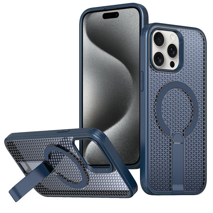 kalebol Honeycomb Cooling MagSafe Holder Phone Case, For iPhone 16, For iPhone 15 Pro Max, For iPhone 15 Pro, For iPhone 15 Plus, For iPhone 15, For iPhone 14 Plus, For iPhone 14, For iPhone 14 Pro