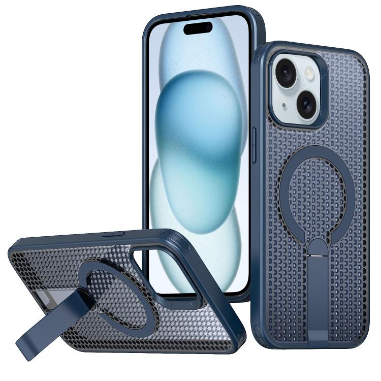 kalebol Honeycomb Cooling MagSafe Holder Phone Case, For iPhone 16, For iPhone 15 Pro Max, For iPhone 15 Pro, For iPhone 15 Plus, For iPhone 15, For iPhone 14 Plus, For iPhone 14, For iPhone 14 Pro