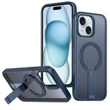 kalebol Honeycomb Cooling MagSafe Holder Phone Case, For iPhone 16, For iPhone 15 Pro Max, For iPhone 15 Pro, For iPhone 15 Plus, For iPhone 15, For iPhone 14 Plus, For iPhone 14, For iPhone 14 Pro