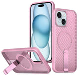 kalebol Honeycomb Cooling MagSafe Holder Phone Case, For iPhone 16, For iPhone 15 Pro Max, For iPhone 15 Pro, For iPhone 15 Plus, For iPhone 15, For iPhone 14 Plus, For iPhone 14, For iPhone 14 Pro