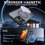 kalebol Honeycomb Cooling MagSafe Holder Phone Case, For iPhone 14, For iPhone 14 Pro, For iPhone 14 Pro Max, For iPhone 13 Pro Max, For iPhone 13
