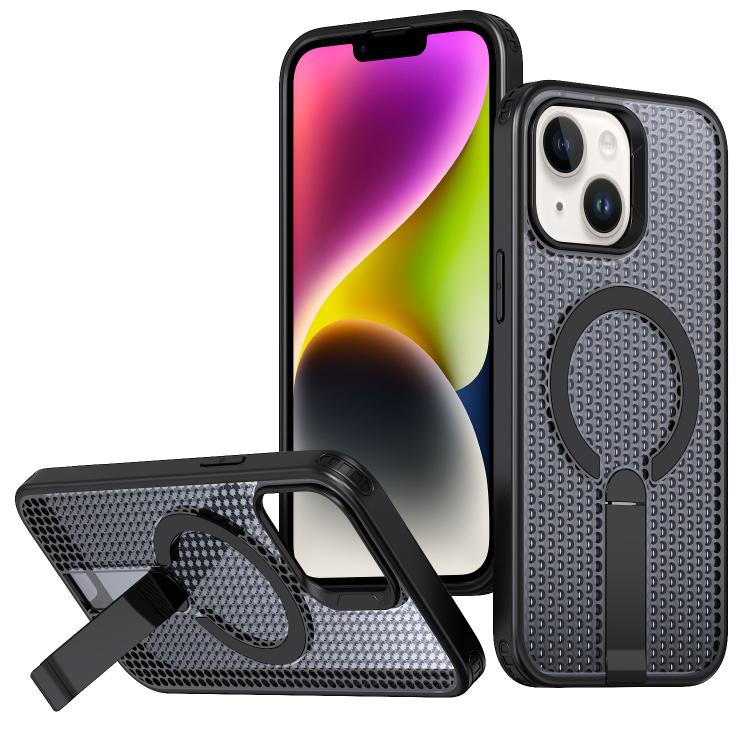 kalebol Honeycomb Cooling MagSafe Holder Phone Case, For iPhone 14, For iPhone 14 Pro, For iPhone 14 Pro Max, For iPhone 13 Pro Max, For iPhone 13